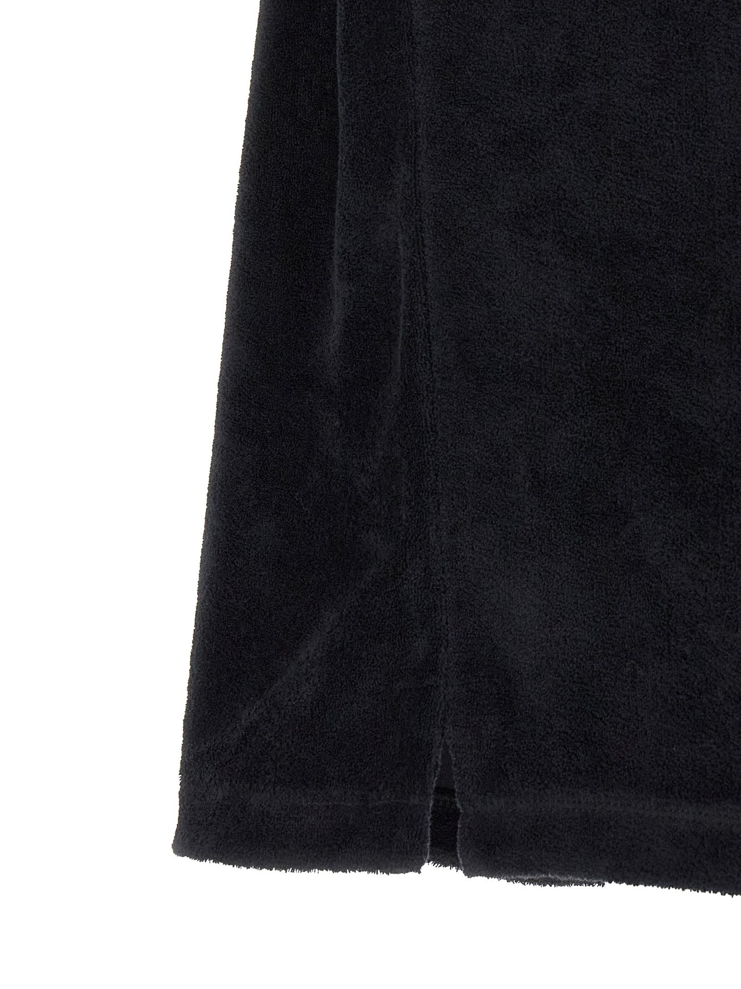 Casablanca Towelling Cotton Polo Shirt — Black