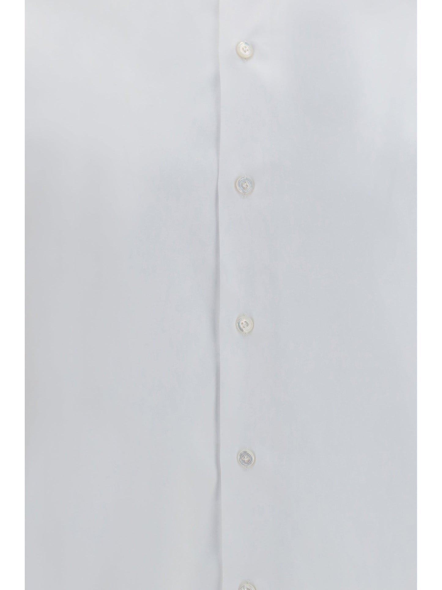 Finamore Tailored Pinpoint Cotton Shirt — White