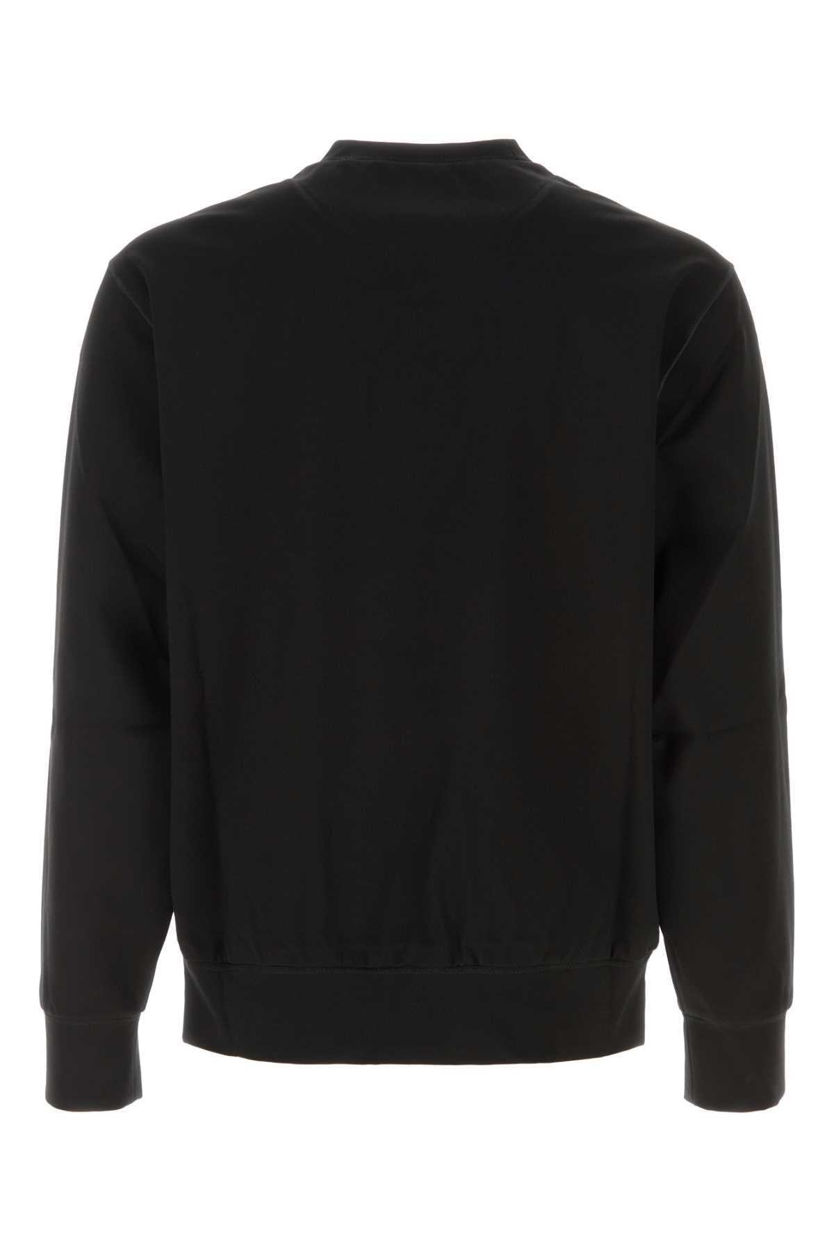 Prada Nylon-Pocket Stretch Jersey Sweatshirt — Black