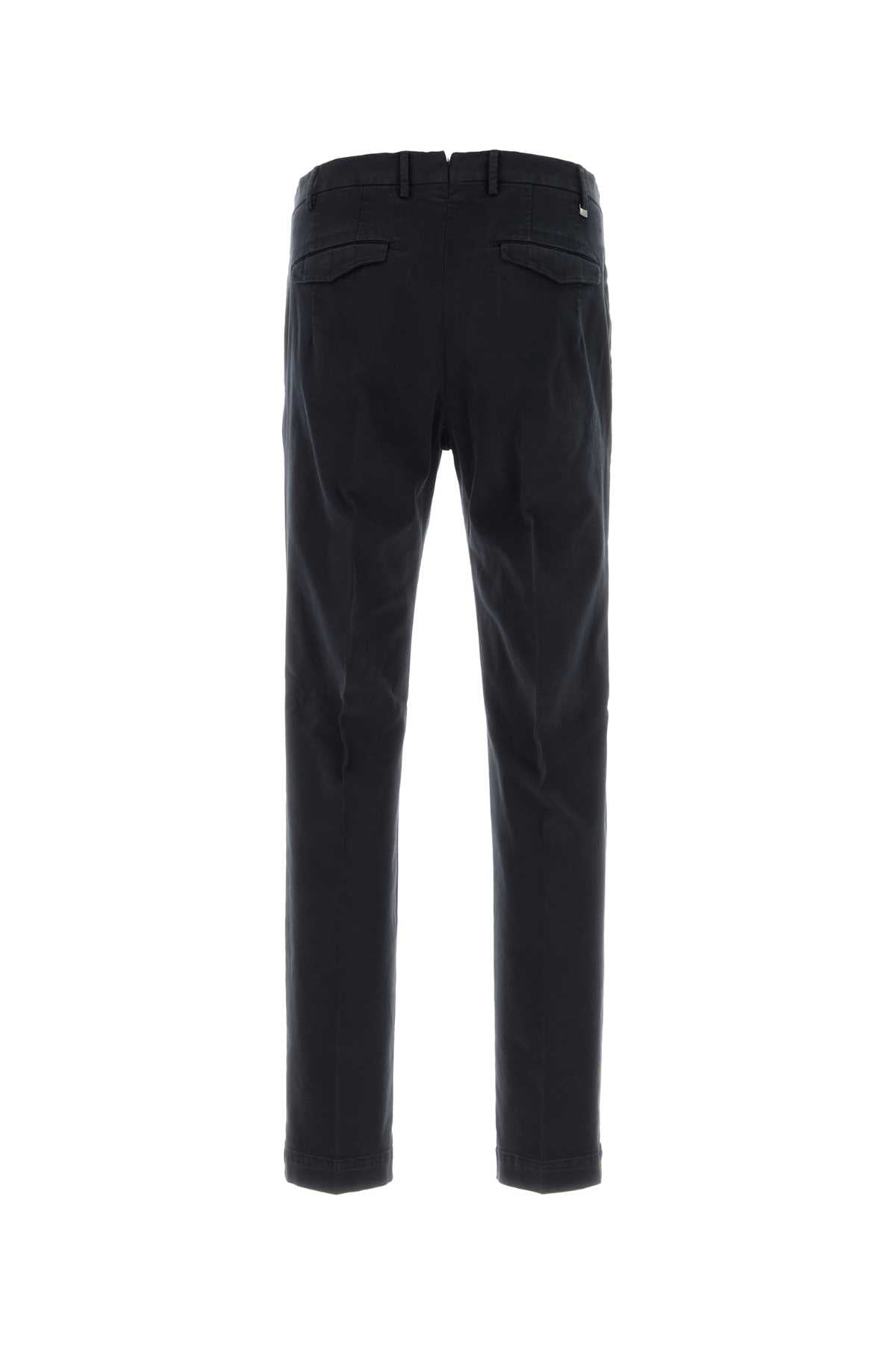 Pt Torino Stretch Cotton Trousers — Blue
