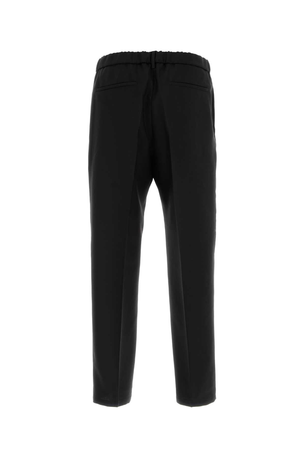 Jil Sander Virgin Wool Blend Trouser — Black