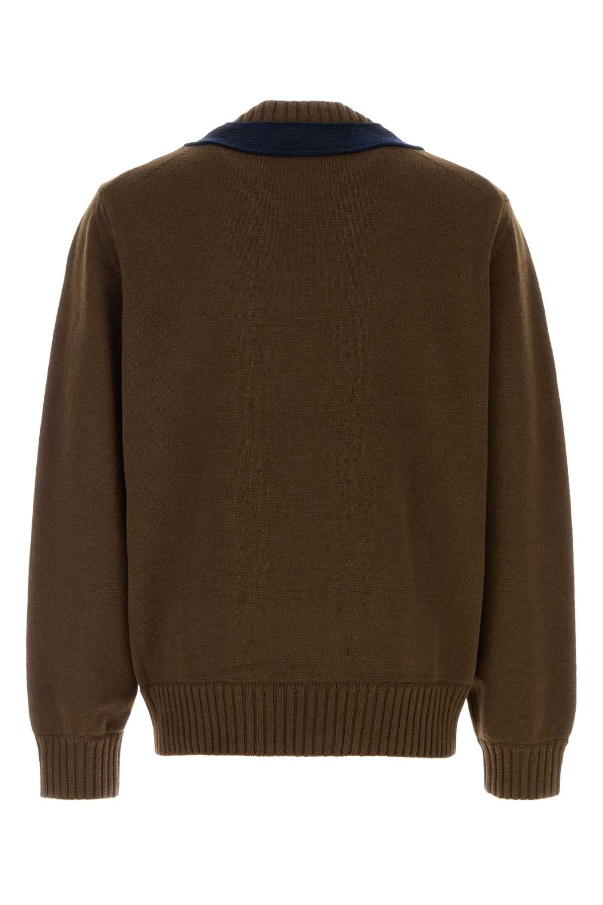 Sacai Knit Sweater — Brown