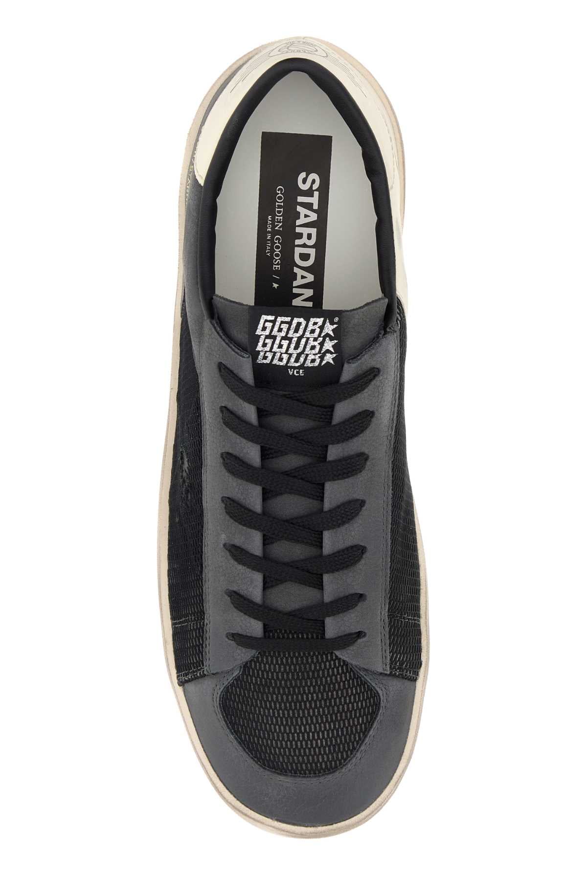 Golden Goose Deluxe Brand Mesh-Panel Low-Top Sneaker — Black