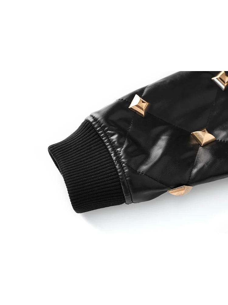 Diamond Quilted Press Studs Jacket