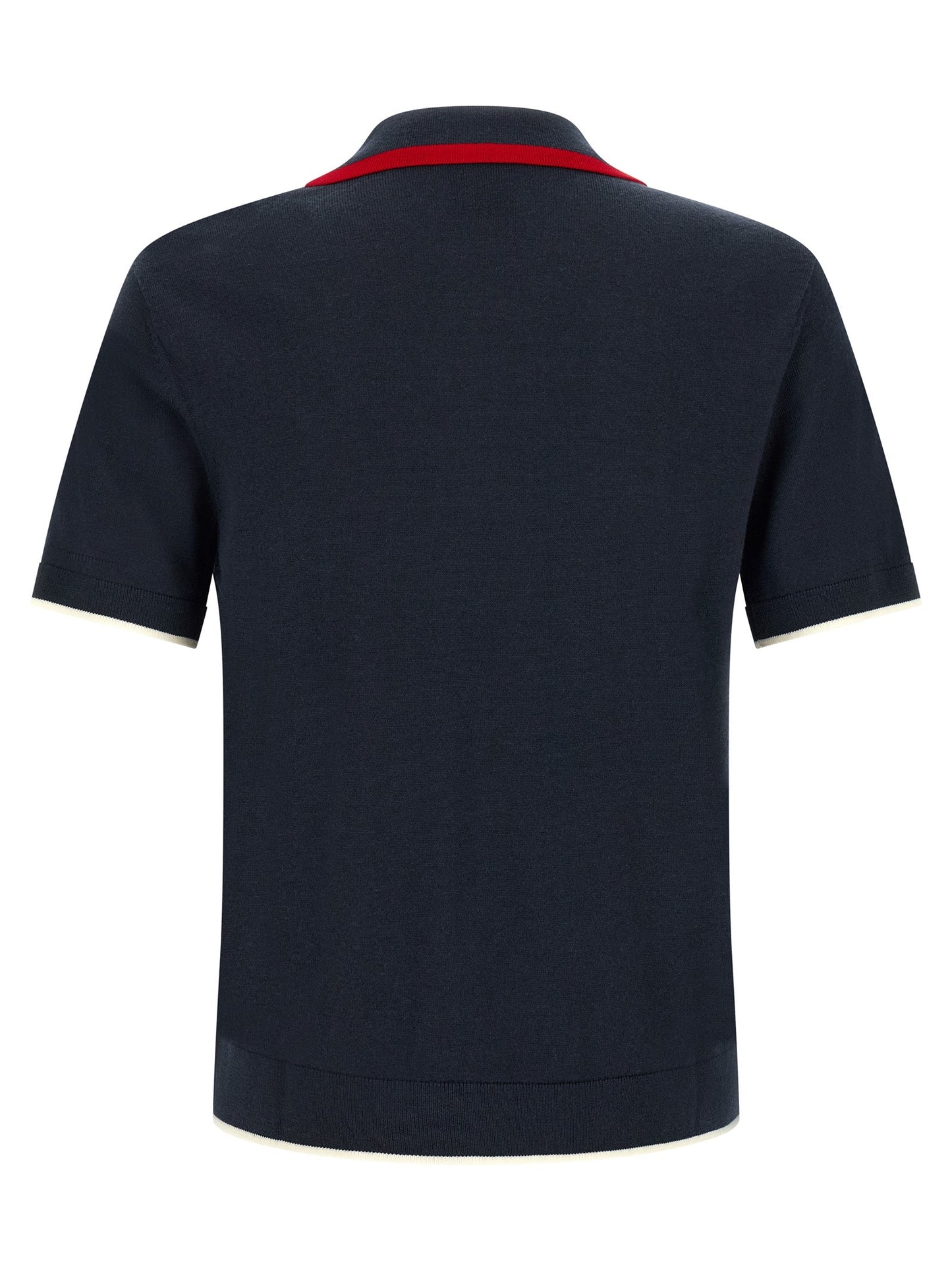 Casablanca Merino Wool Polo Shirt — Navy