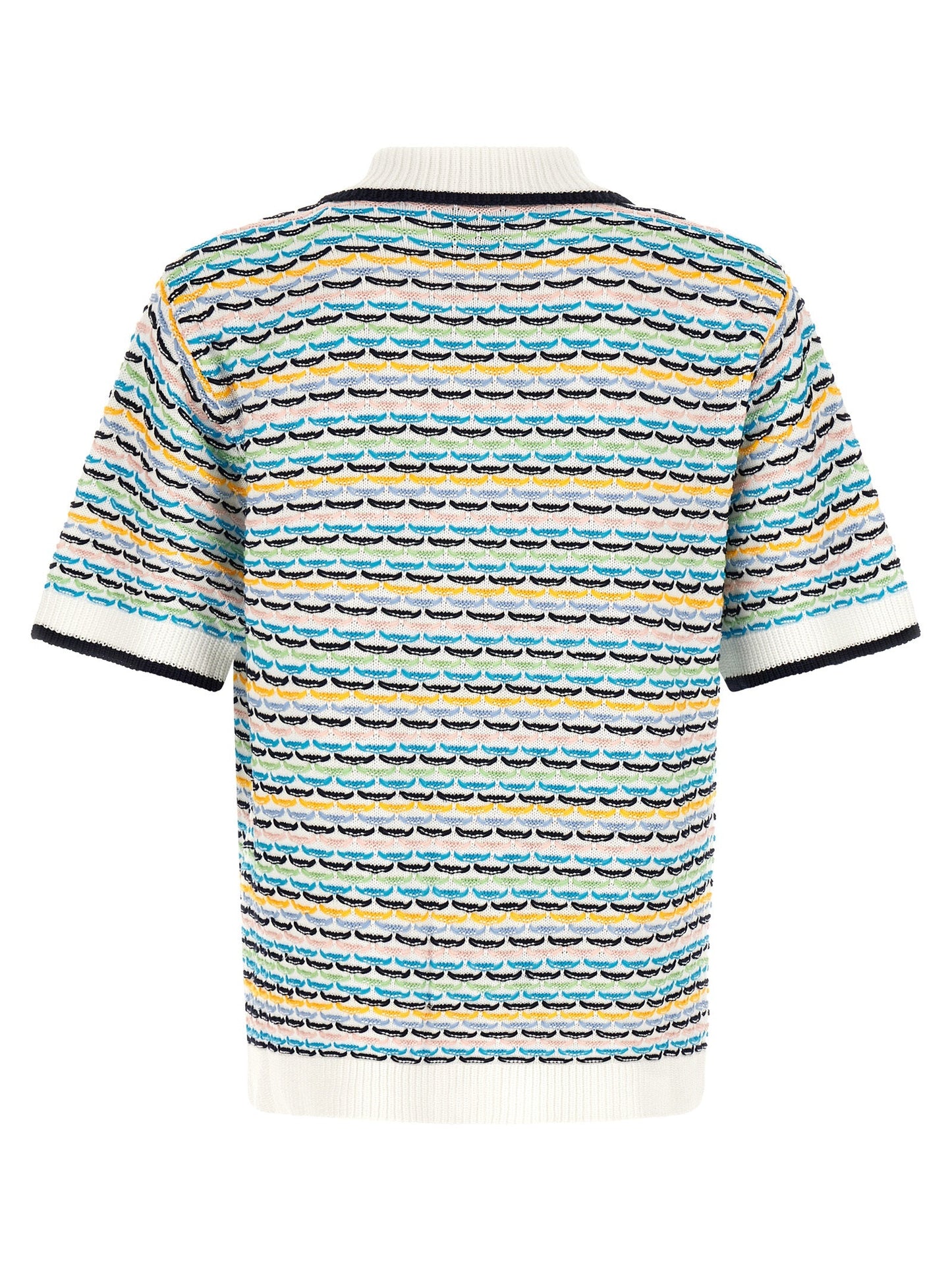 Casablanca Tuck Stitch Shirt — Multicolor
