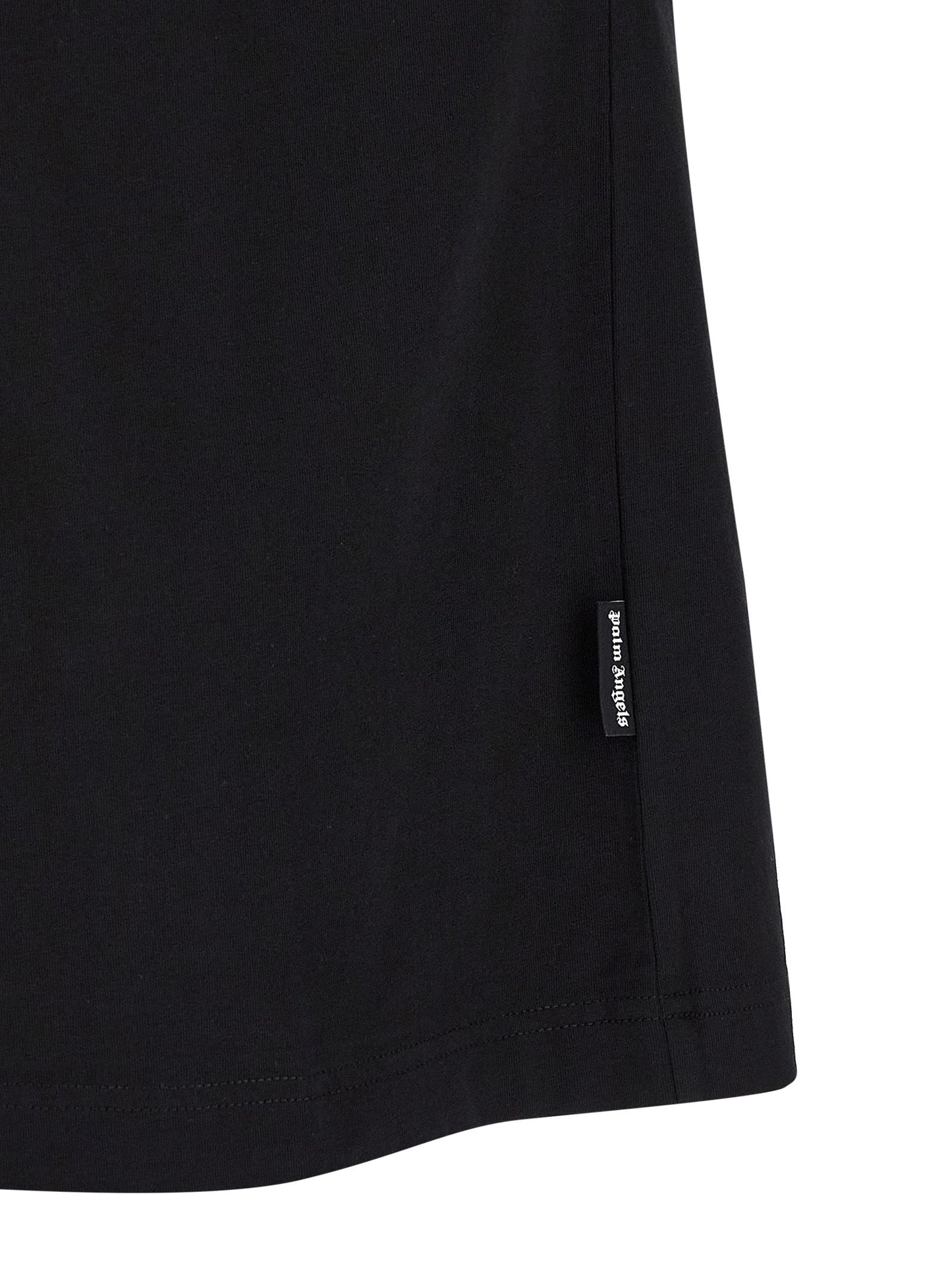 Palm Angels Logo-Embroidered Cotton T-Shirt — Black