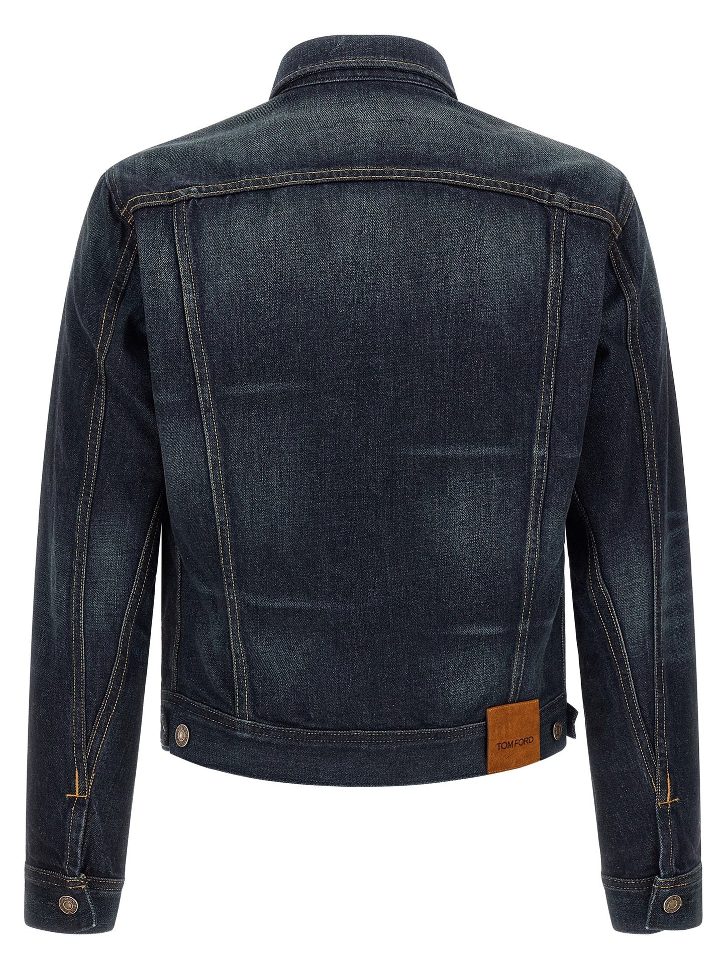 Tom Ford Selvedge Icon Jacket — Blue