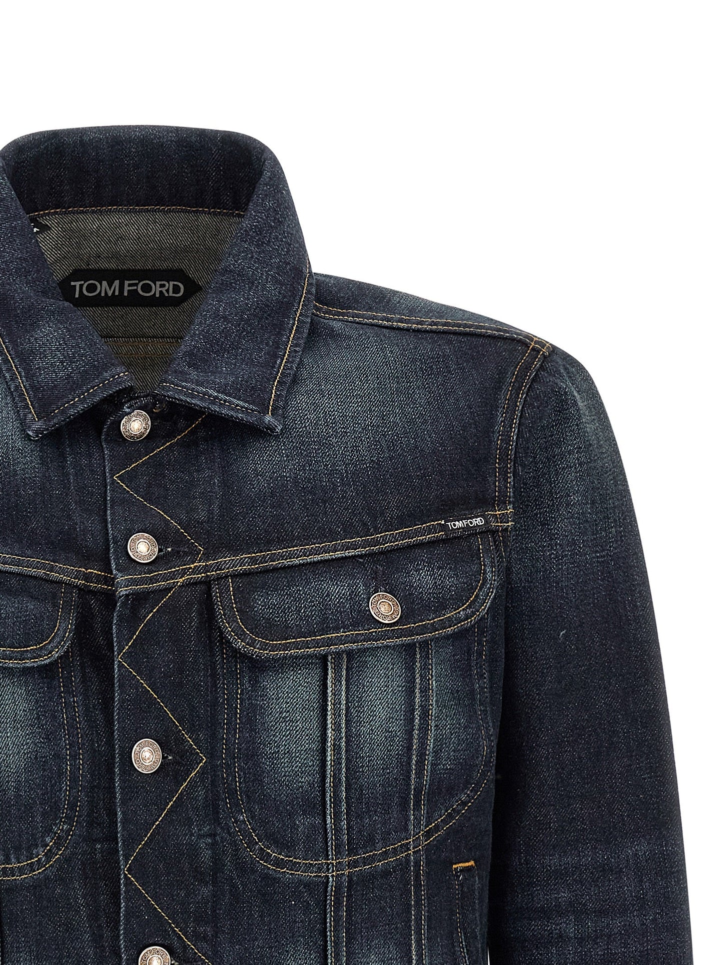 Tom Ford Selvedge Icon Jacket — Blue