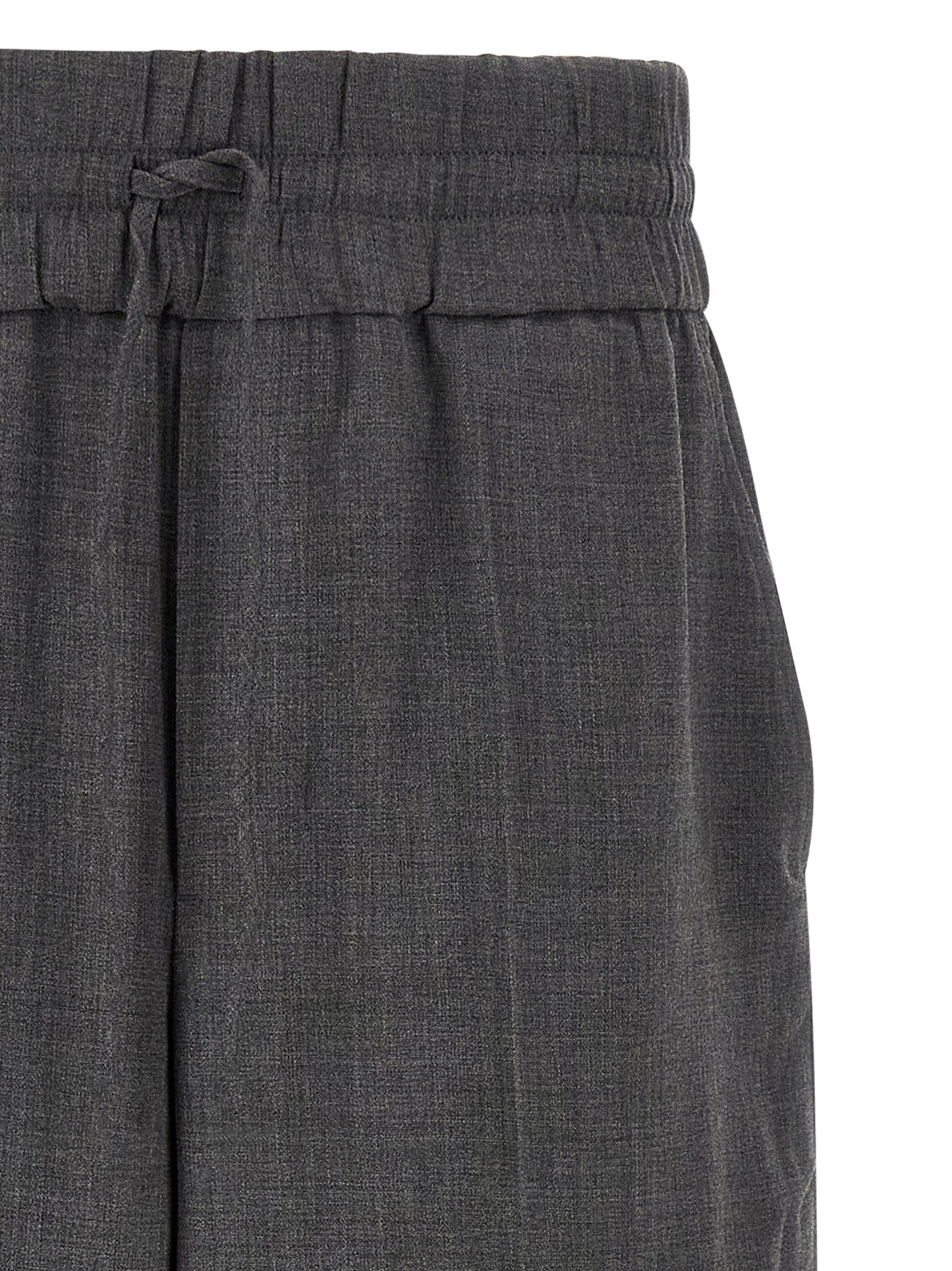 AMI Paris Virgin Wool Trousers — Gray