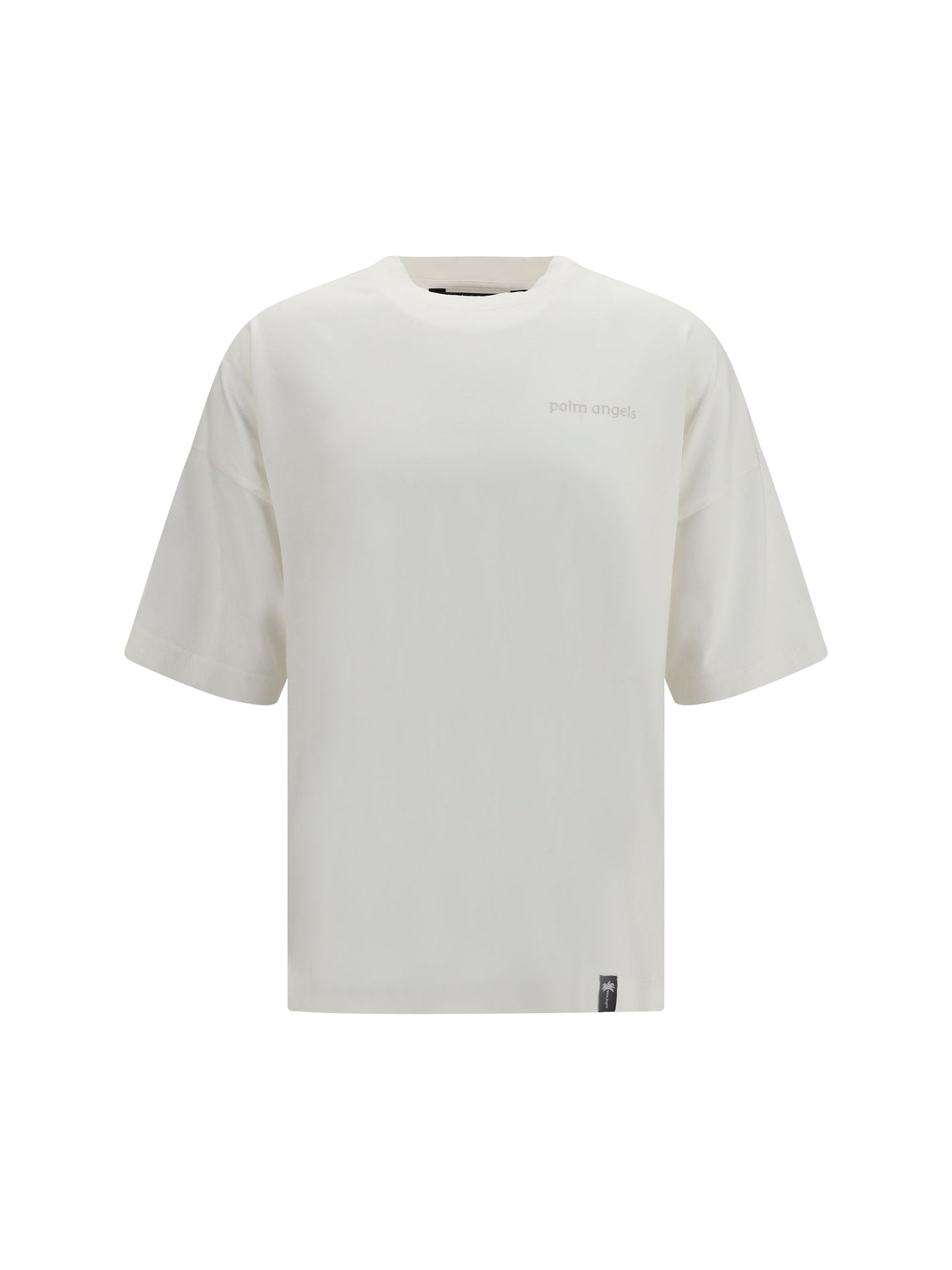 Palm Angels Logo-Embroidered T-Shirt — White