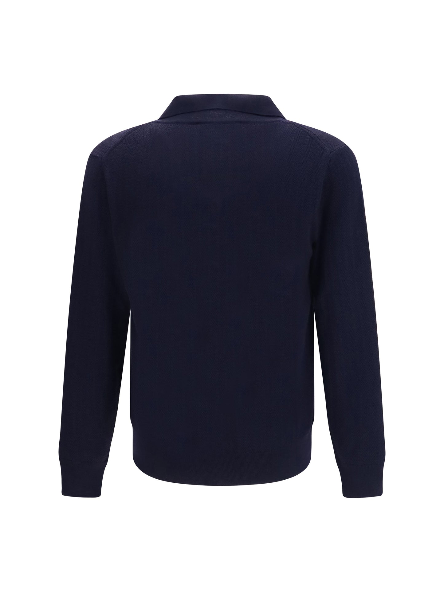 Brooksfield Virgin Wool Shawl Collar Cardigan — Navy