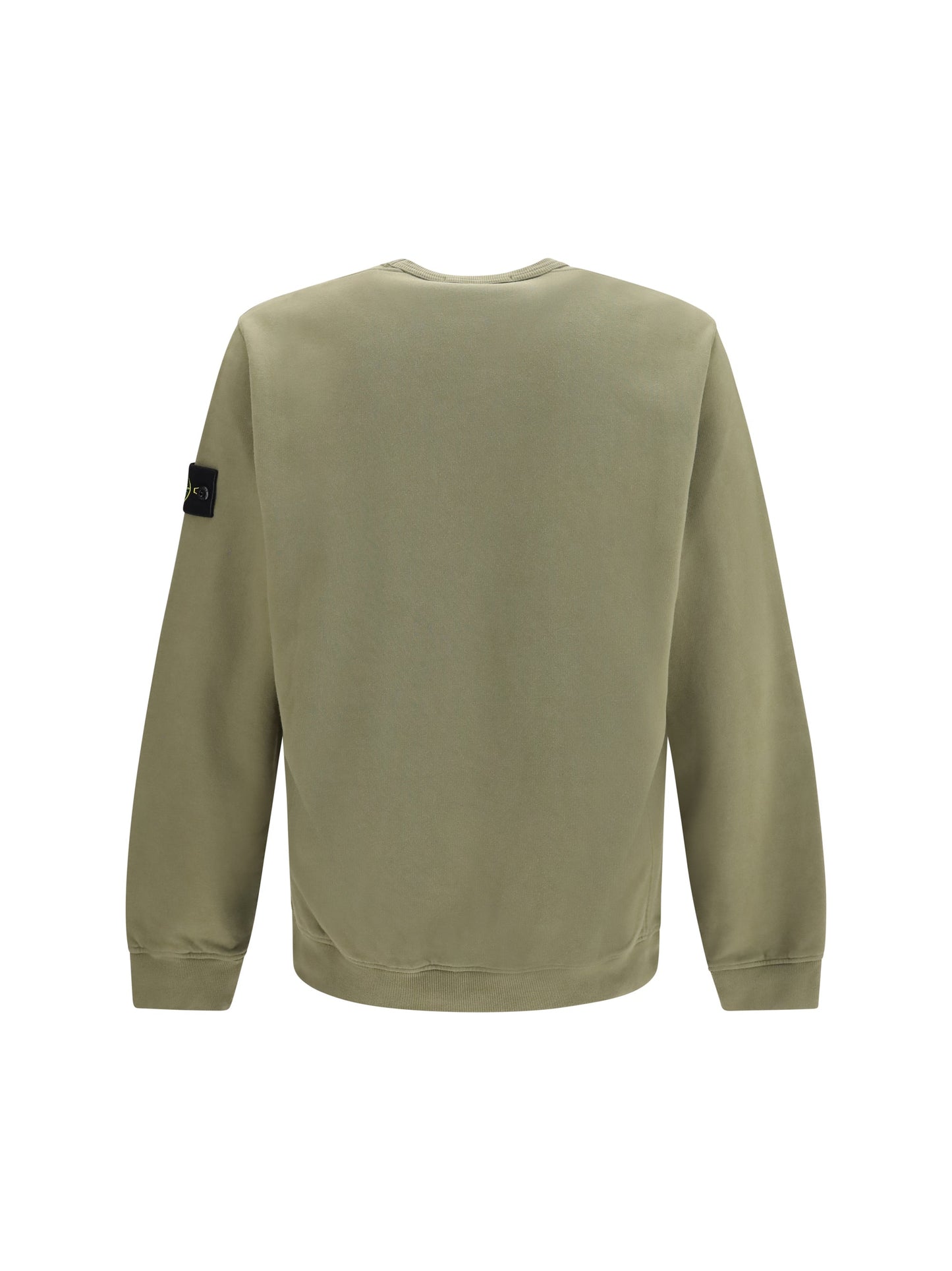 Stone Island Crewneck Cotton Sweatshirt — Green