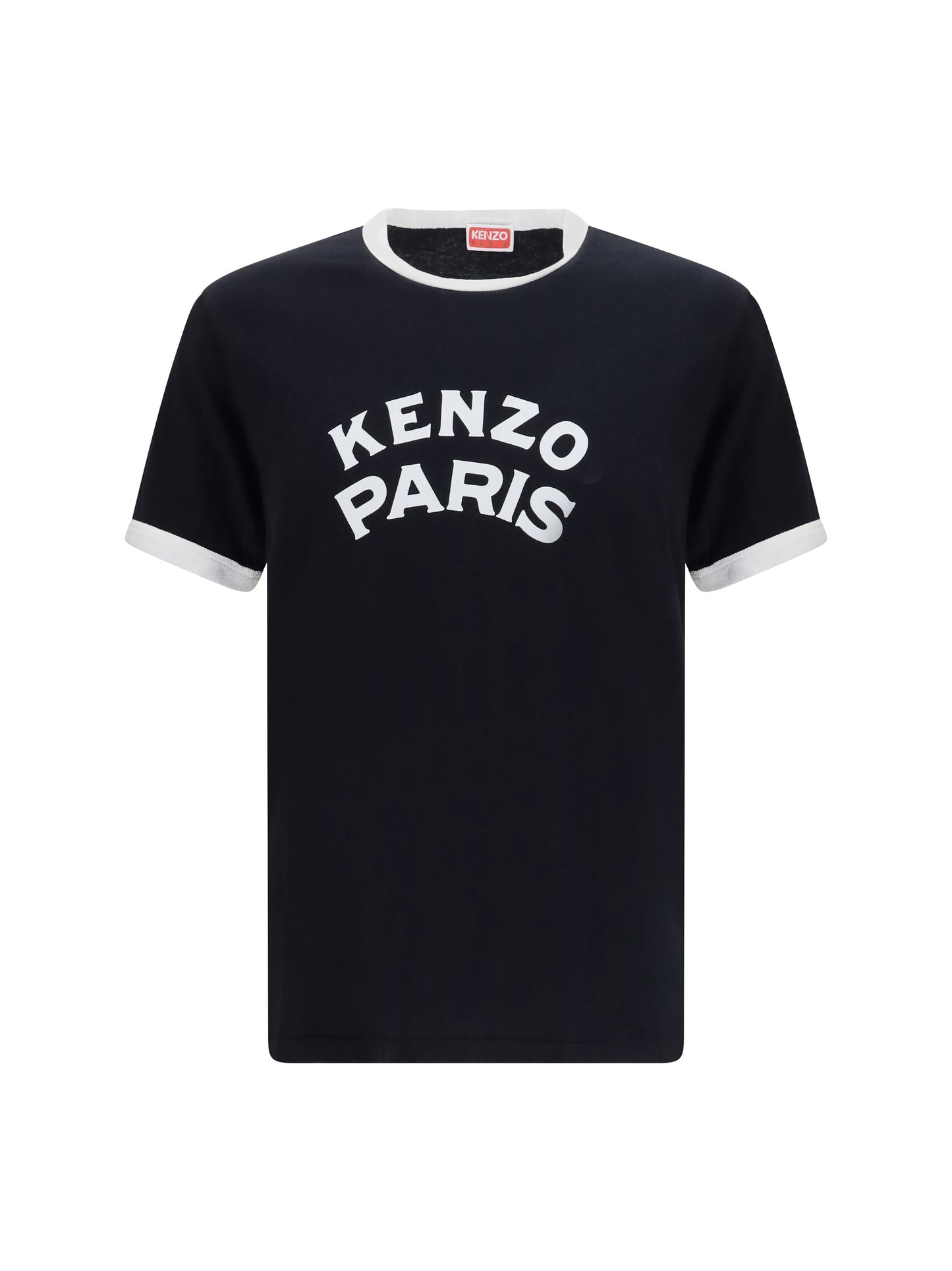 Kenzo Paris Emblem Logo Print T-Shirt — Black