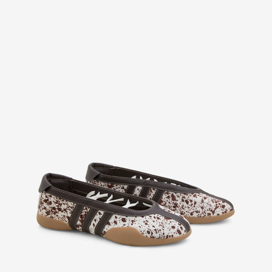 Women's Taekwondo Mei Ballet Off White | Dark Brown | Gum