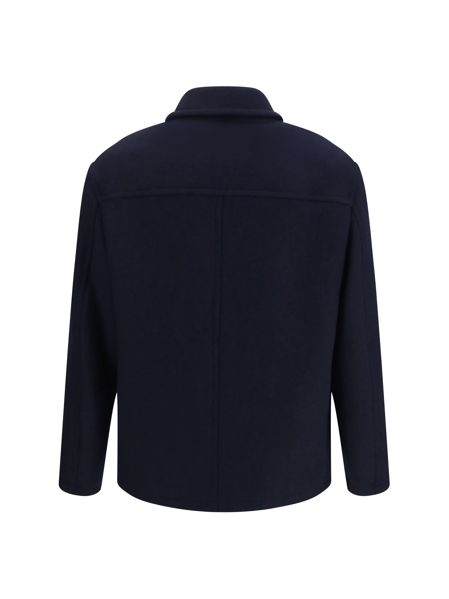 Brooksfield Wool Work Shirt Jacket — Navy