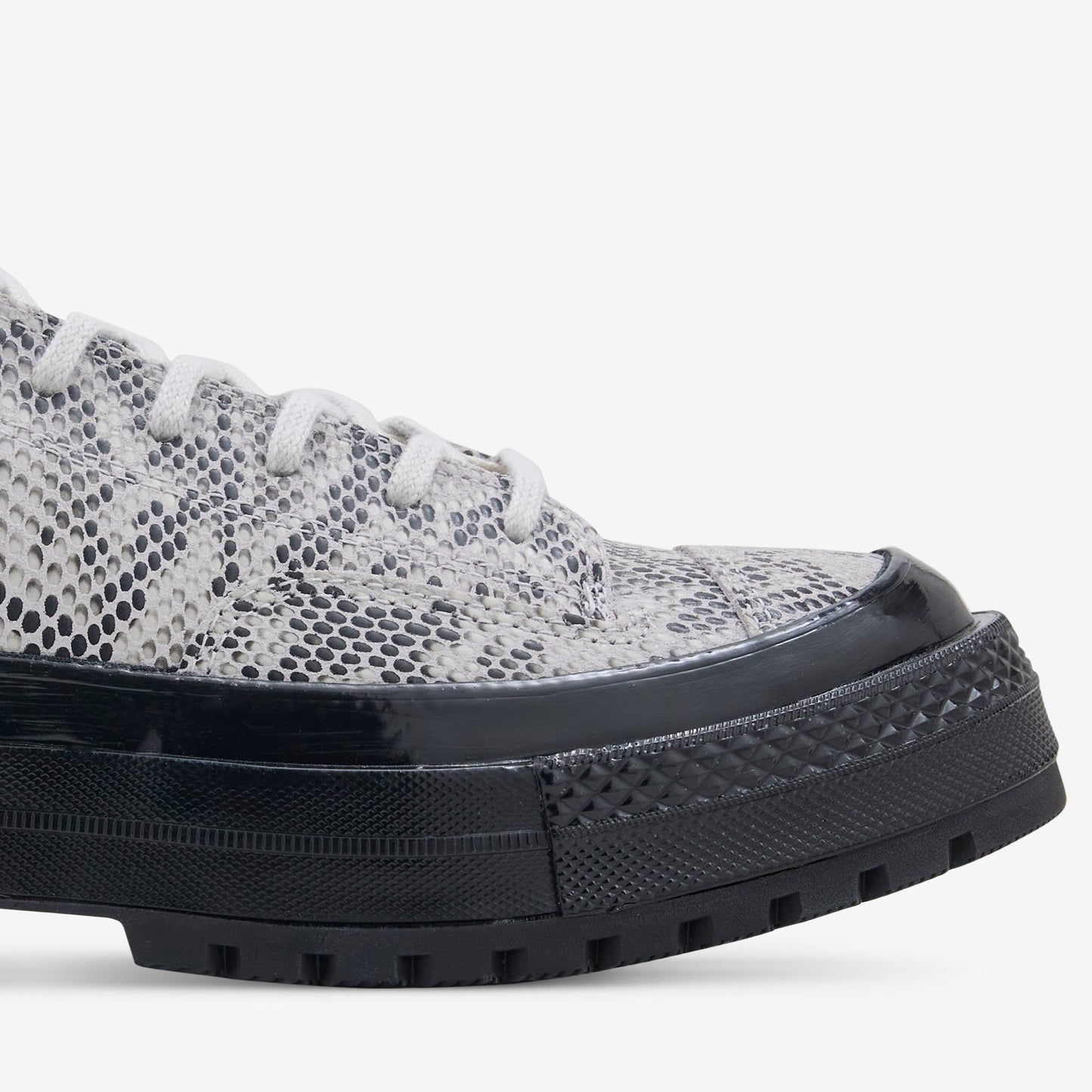 Chuck '70 Formal Suede Snake Print Low Barely Grey | Black