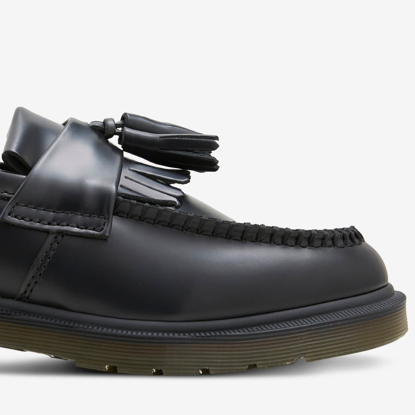 Adrian Tassel Loafer Black Polished Smooth