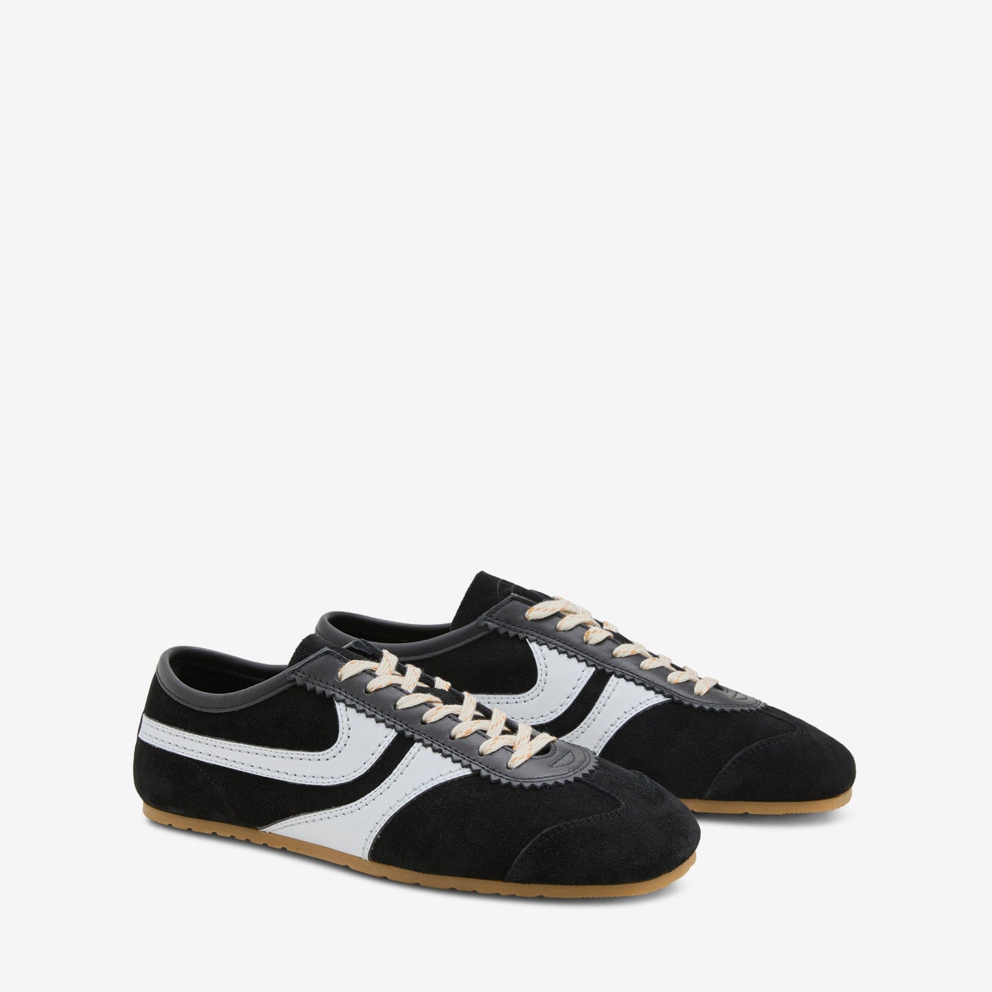 Suede Sneakers Black | White