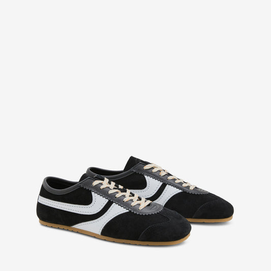 Suede Sneakers Black | White