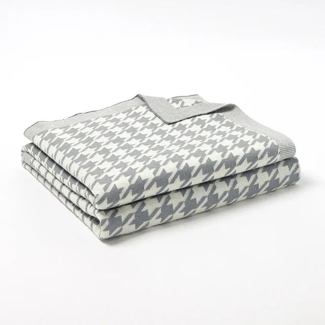 Baby Blankets Super Soft Newborn Girls Boys Swaddle Wrap Quilts Plaid Toddler Infant Stroller Bedding Cotton Knitted Blanket