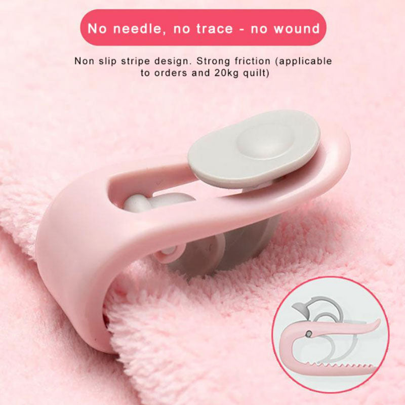 6Pcs/Set Quilt Non-Slip Fixing Clip Blanket Clip Duvet Sheet Fixer Anti-run Bed Sheet Quilt Fastener Sleep Anti-runing Device