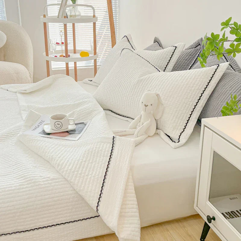 Bubble Yarn Blanket for Bed Single/Queen Size Bedspreads for Summer Plain Lace Quilt/Comforter for Sofa(pillowcase need order)