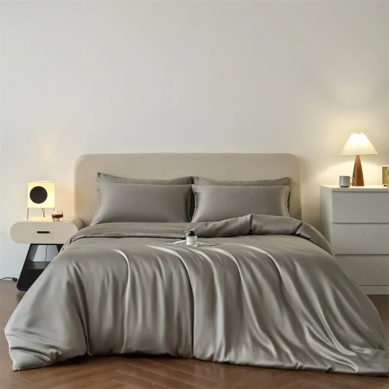 100s Lyocell Silkly Bedding Sets Summer Bed Linens Ru Europe Queen King Single Size Pillowcase Sheet Duvet Cover