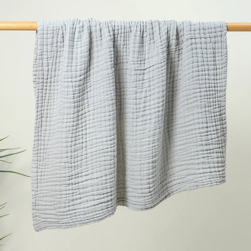 6 Layer Cotton Gauze Baby Blanket Newborn Muslin Baby Bath Towel Soft Swaddle Wrap Stroller Blanket Lange Bedding Items