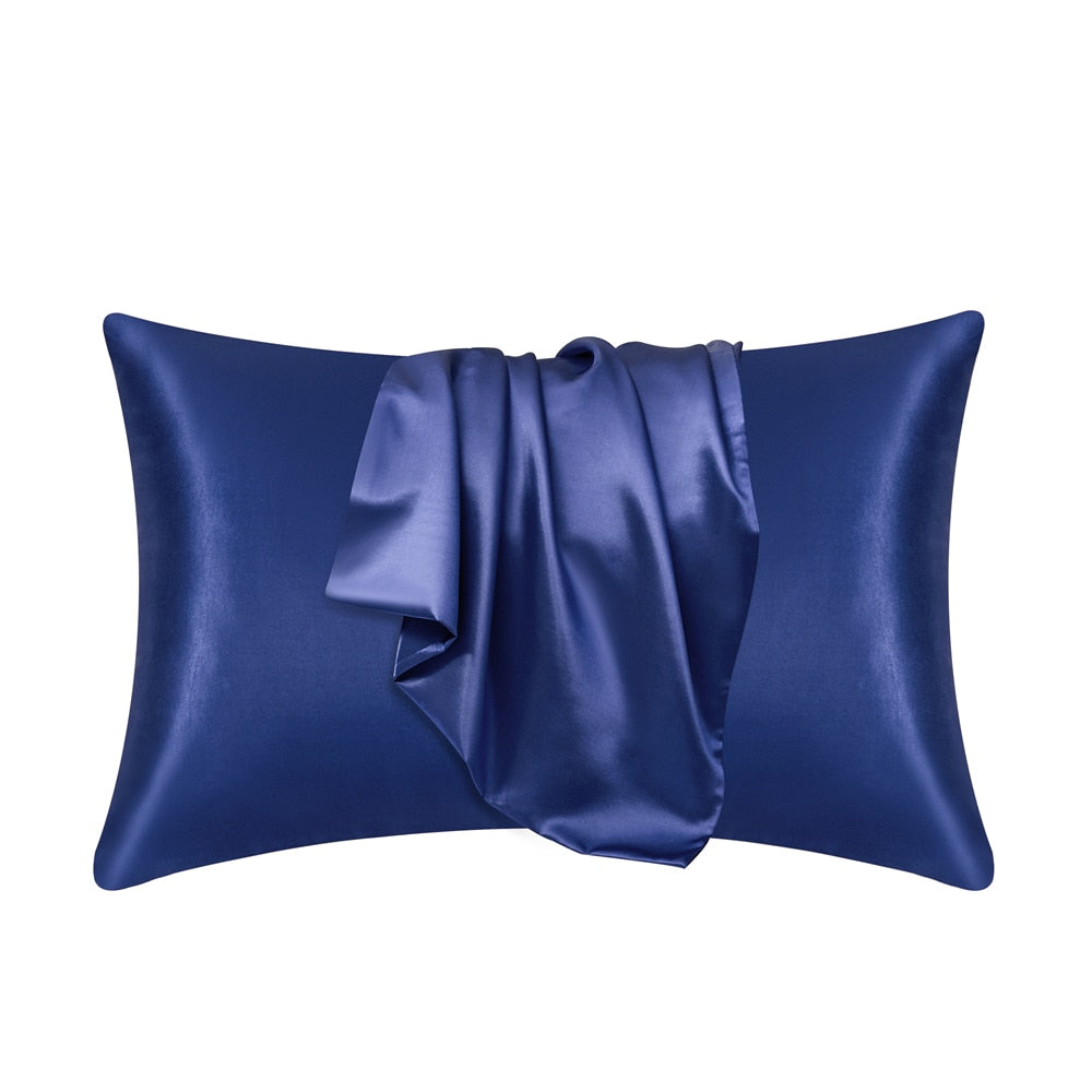 100% Natural Mulberry Silk Pillowcase White Black Grey Khaki Blue Pink Sliver Bed Pillow Covers Luxury Cases Home Bedding Decor