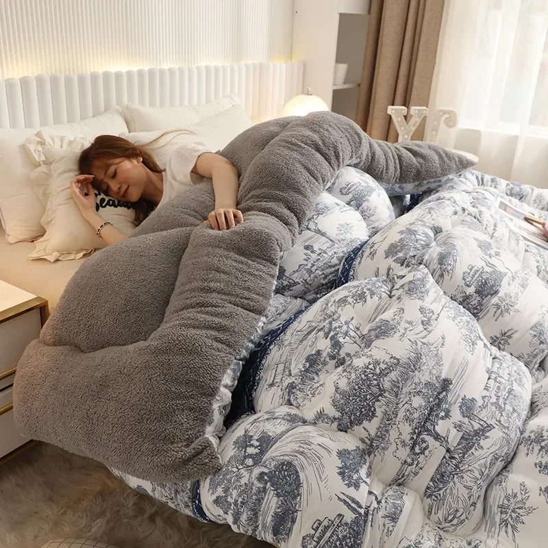 New Winter Quilt Core Thickened Quilt of 10 Pounds for Warm Winter Winter Dormitory Household Dormitory Warm Bedding