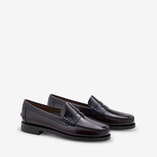 Classic Dan Wide Brown Burgundy