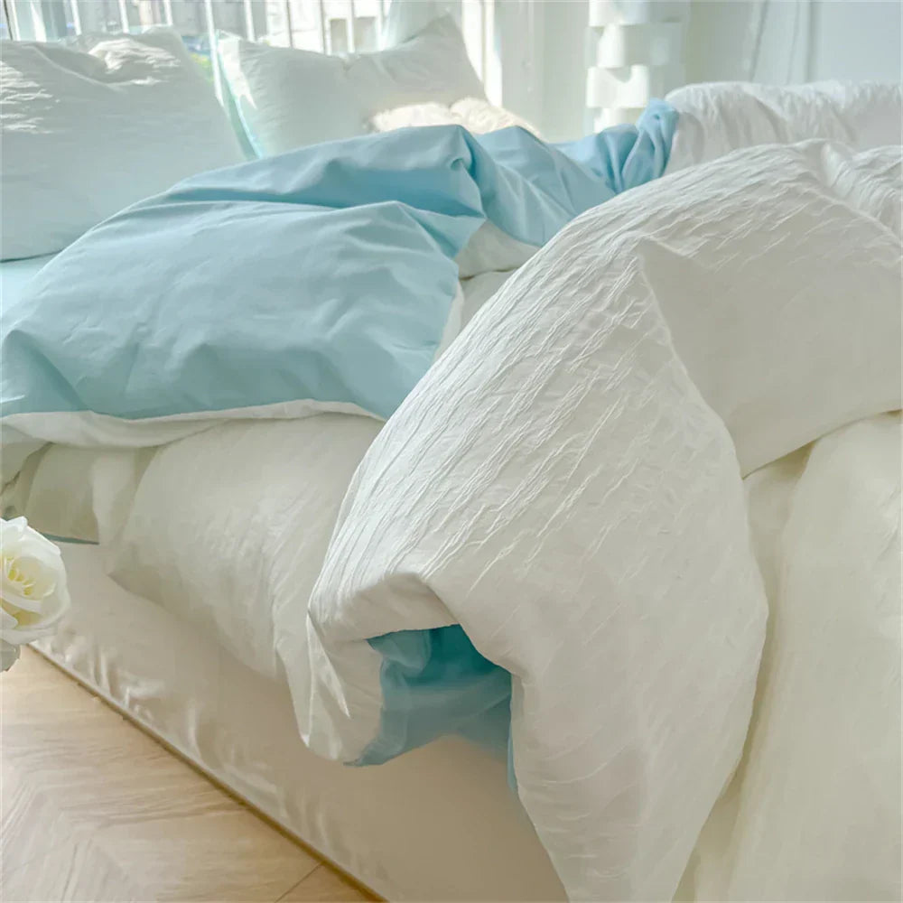 Fashion Bedding Set Home King Size Textile Bed Comforter Set Skin Friendly Fabric Duvet Cover Quilt Cover Pillowcase Bed Linen