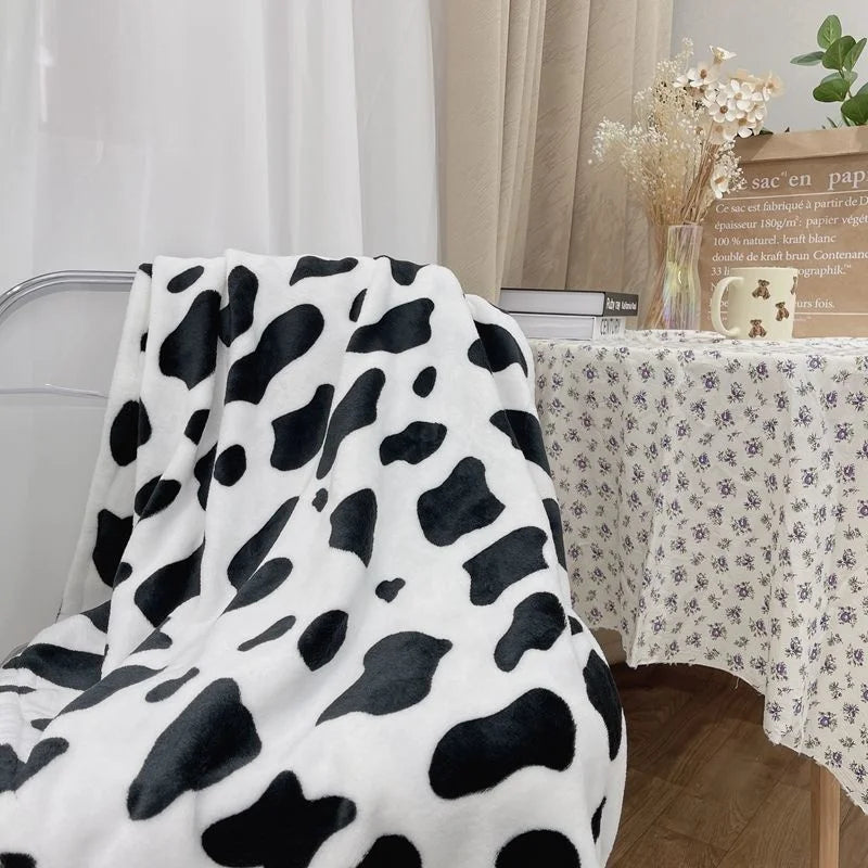 Ins Style Zebra Blanket Soft Microfiber Blanket For Bed Office Flannel Blanket Warm Throw Blanket Plush Bedspread Kids Bedding