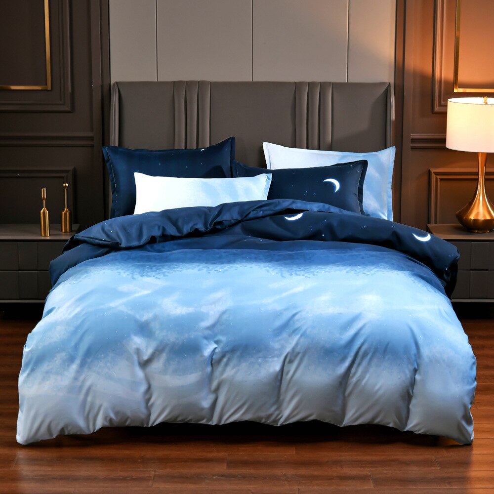 New 3pcs Nordic Simple Marble Bedding Set Bedroom Single Double Premium Home Textile Comfortable Duvet Cover and Pillowcase