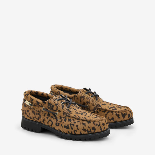 Wacko Maria x Authentic Boat Shoe MD Brown | Black Hair On