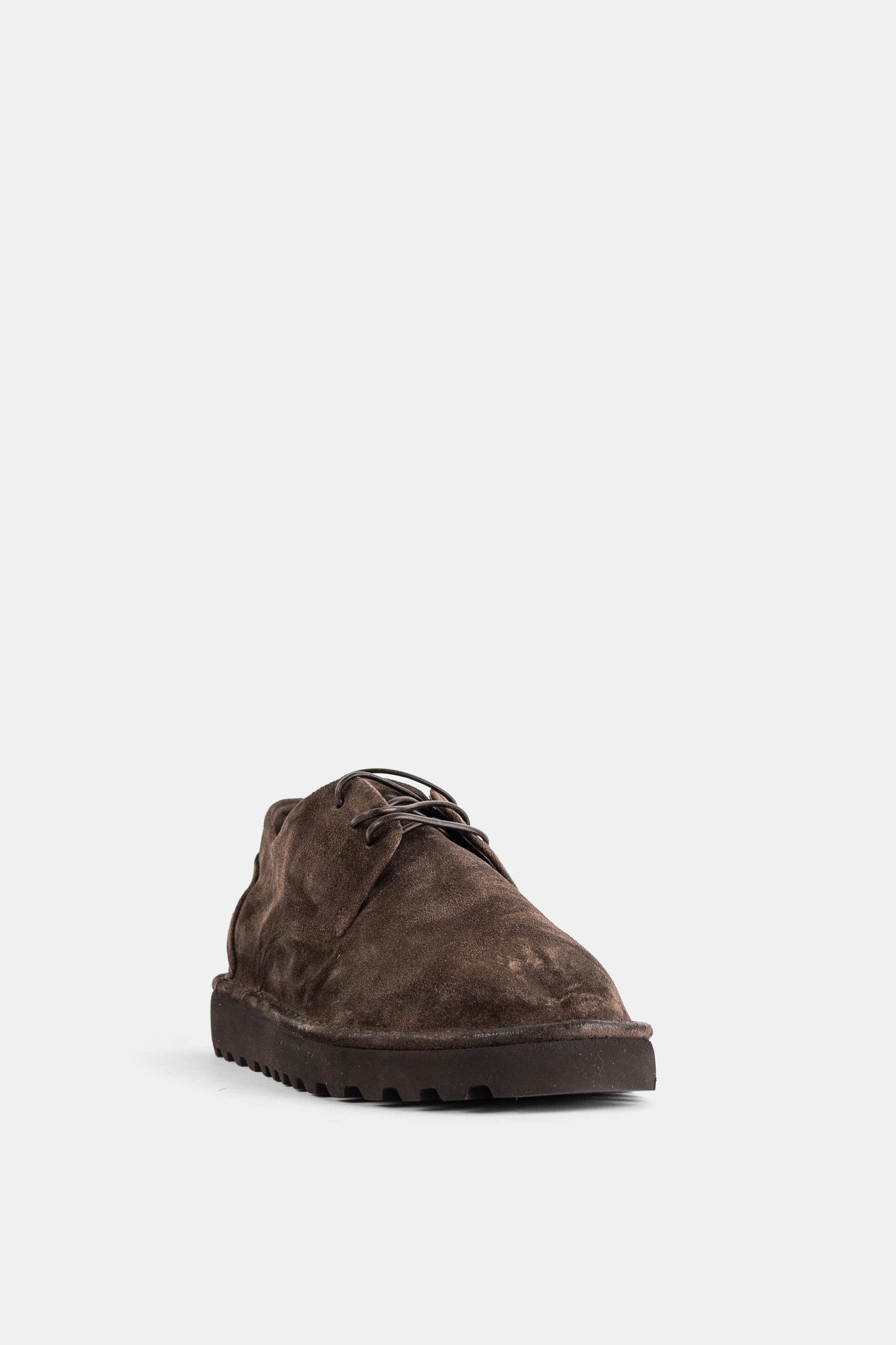 Marsell Suede Lace-Up Boot — Brown