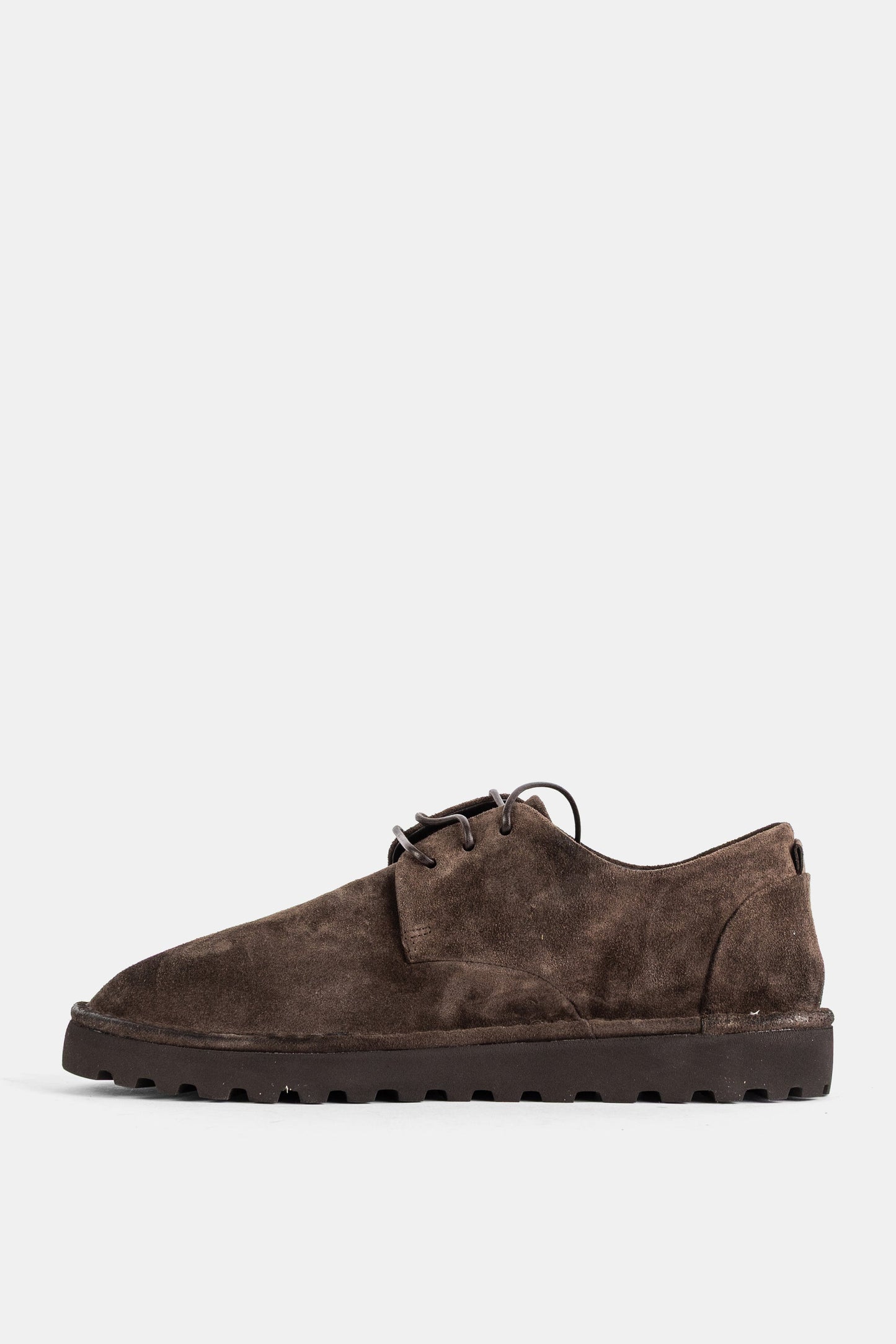 Marsell Suede Lace-Up Boot — Brown