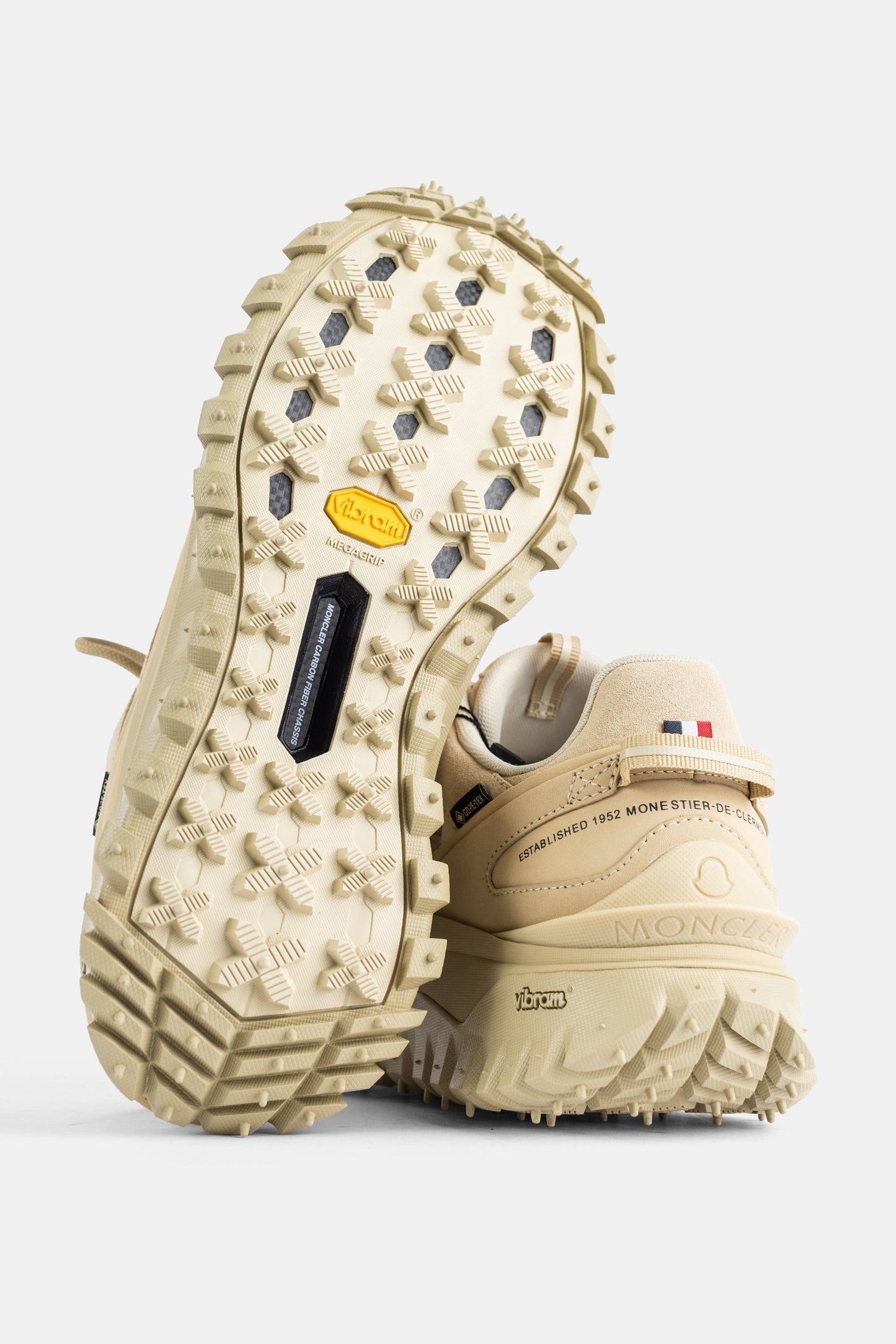 Moncler Trailgrip Apex Sneaker — Beige