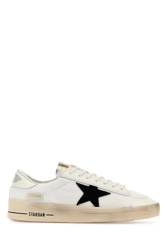 Golden Goose Deluxe Brand Black Star Leather Sneaker — White