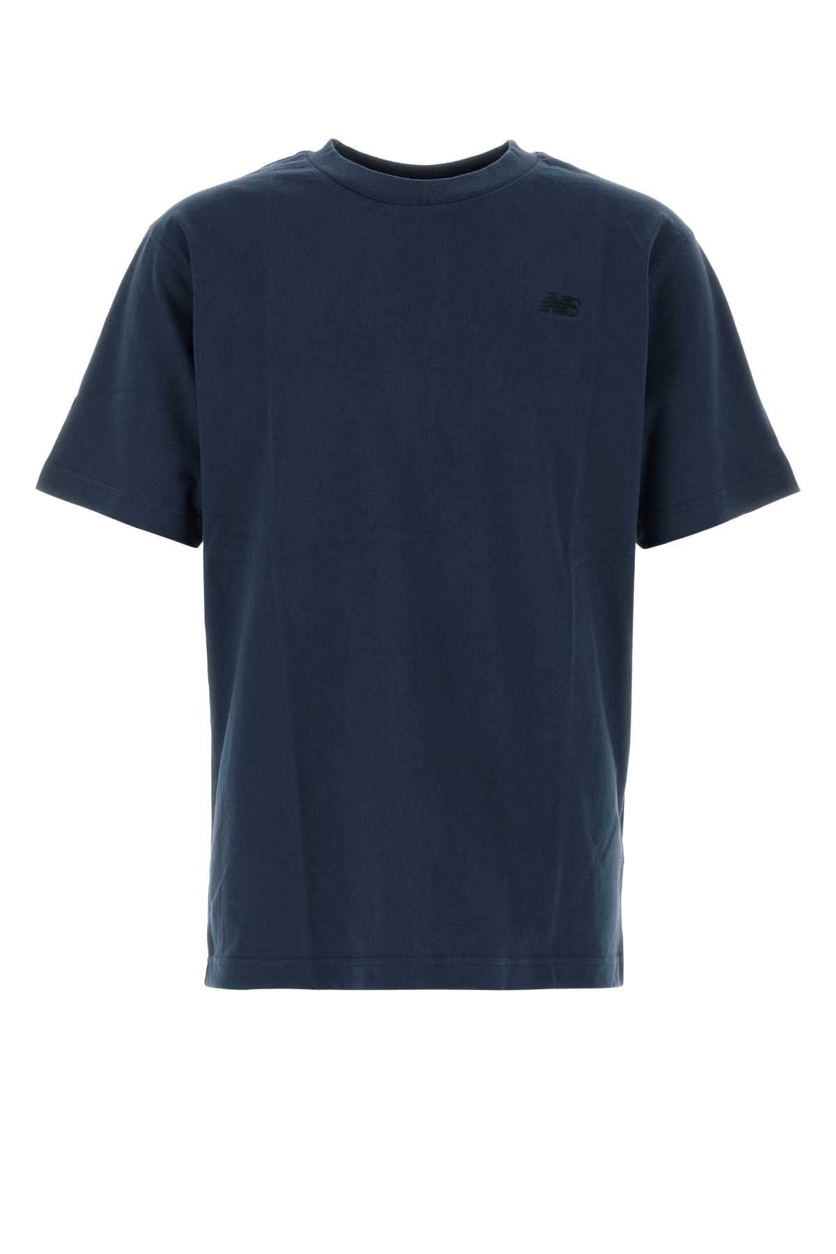New Balance Cotton T-Shirt — Navy