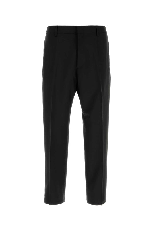 Jil Sander Virgin Wool Blend Trouser — Black