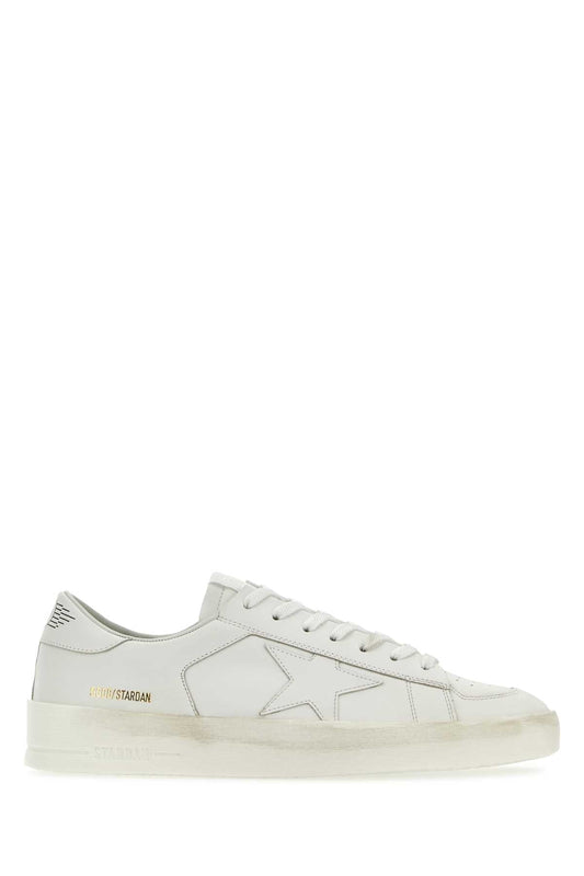 Golden Goose Deluxe Brand Leather Low-Top Sneaker — White