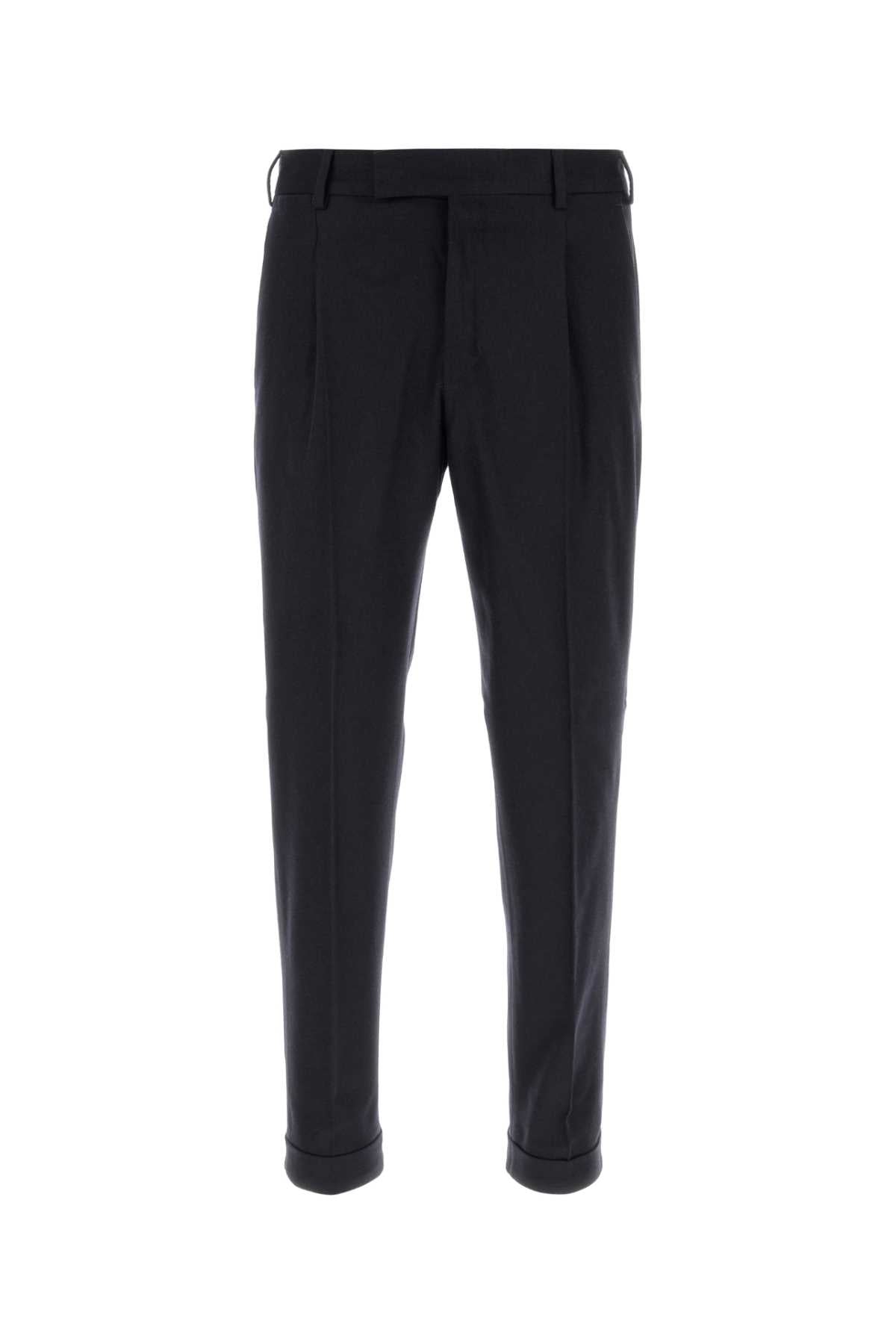 Pt Torino Stretch Wool Blend Trousers — Blue