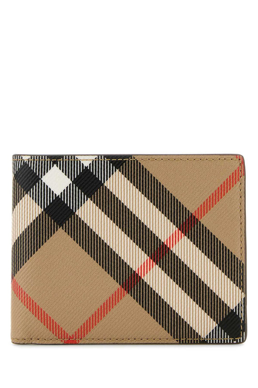 Burberry Hipfold Wallet — Beige