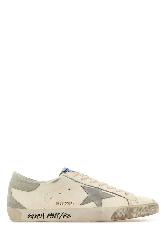 Golden Goose Deluxe Brand Leather & Suede Low-Top Sneaker — White
