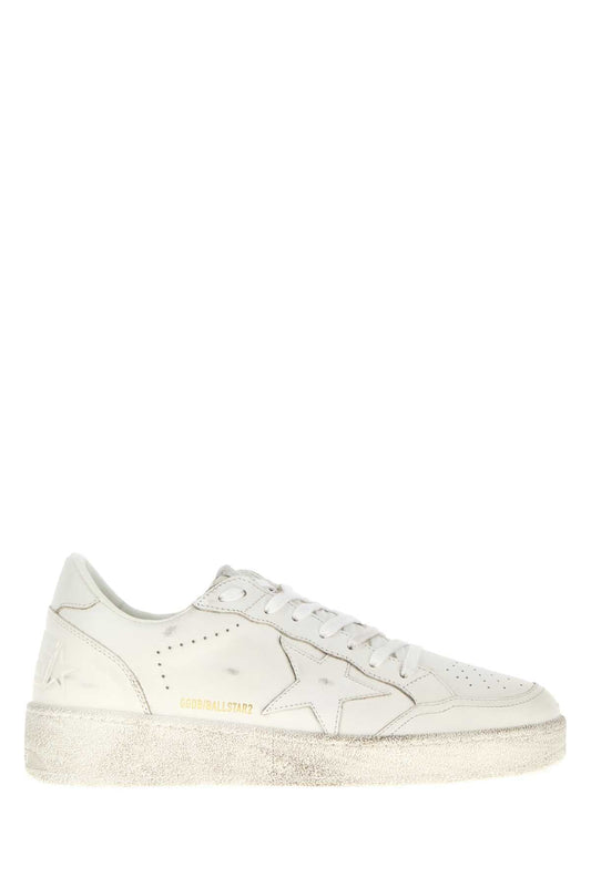 Golden Goose Deluxe Brand Leather Low-Top Sneaker — White