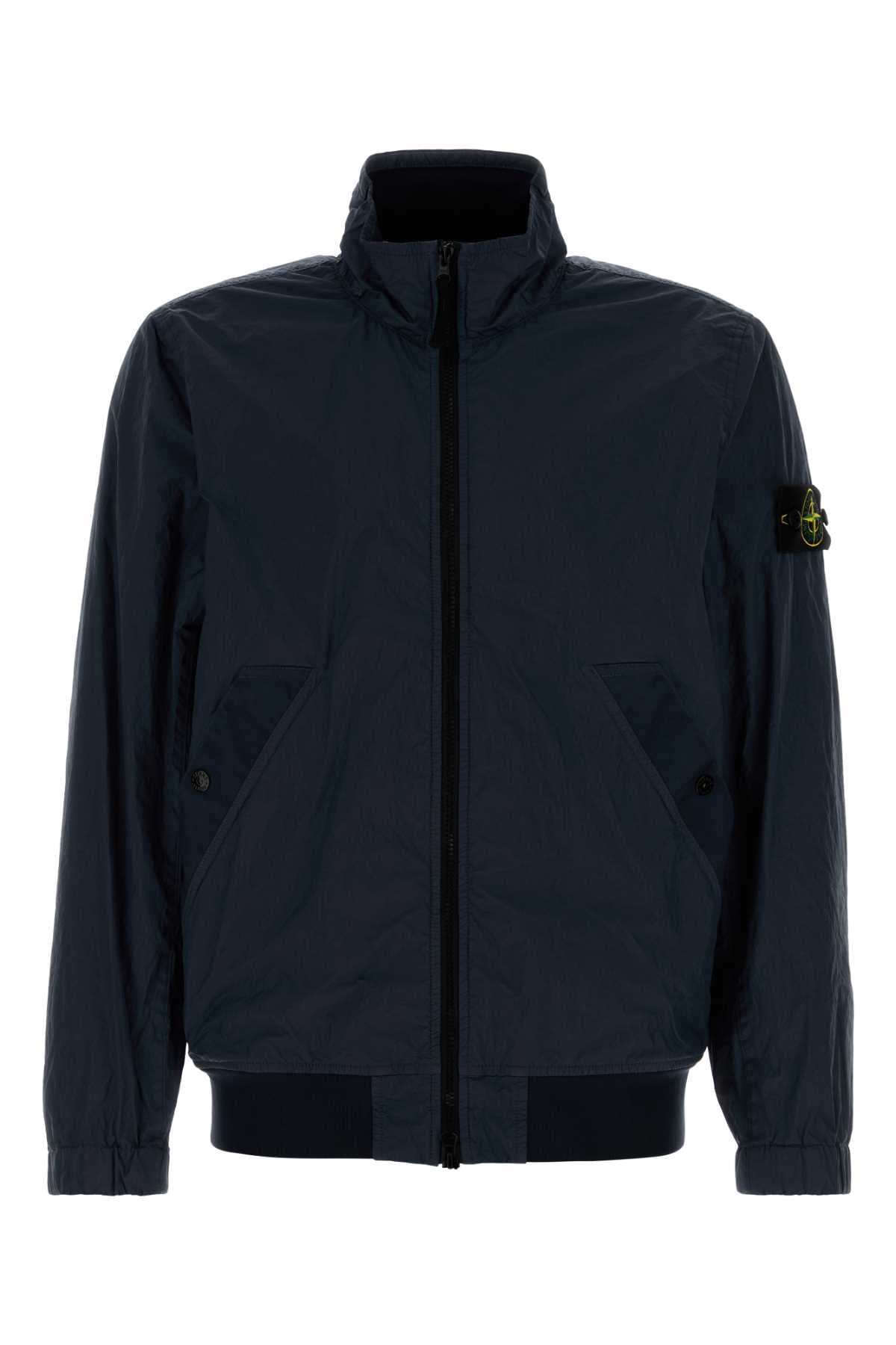 Stone Island Nylon Shell Jacket — Navy