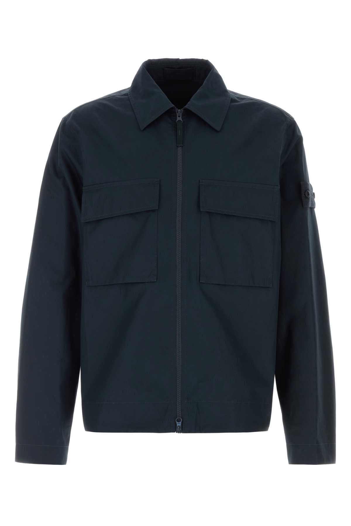 Stone Island Utility Cargo Jacket — Navy