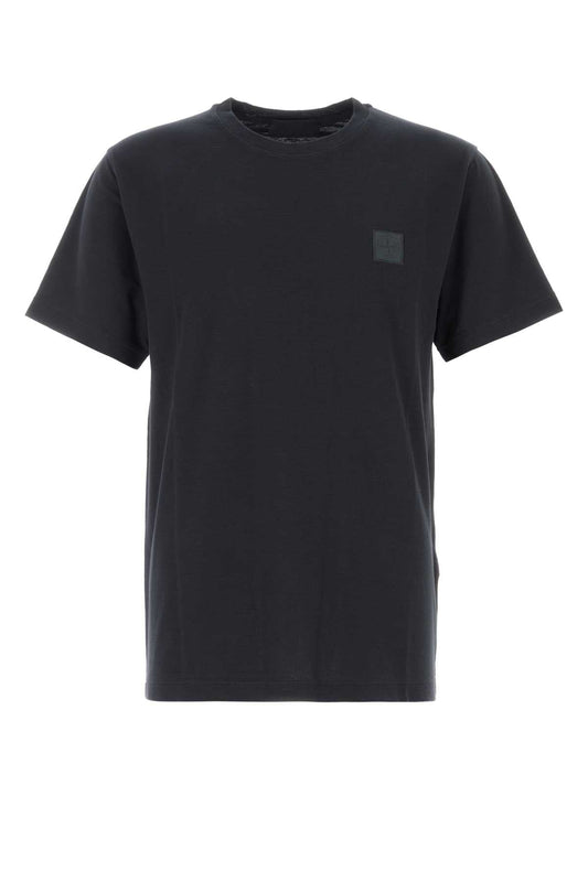 Stone Island Logo-Patch Cotton T-Shirt — Navy